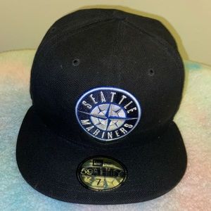 New Era Seattle Mariners Vintage Fitted 59Fifty Fitted Cap Sz 7 1/2